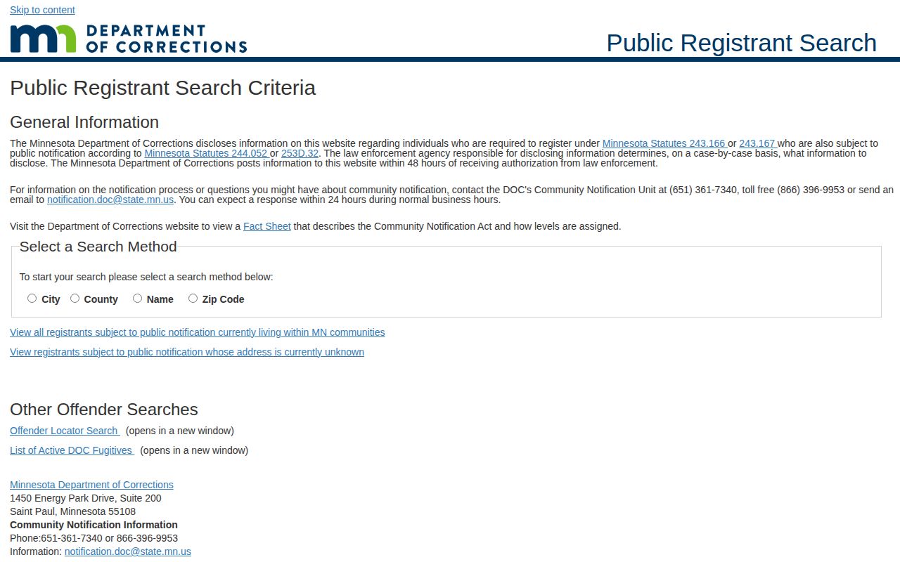 Minnesota public registrant search scope for Waseca County photo records